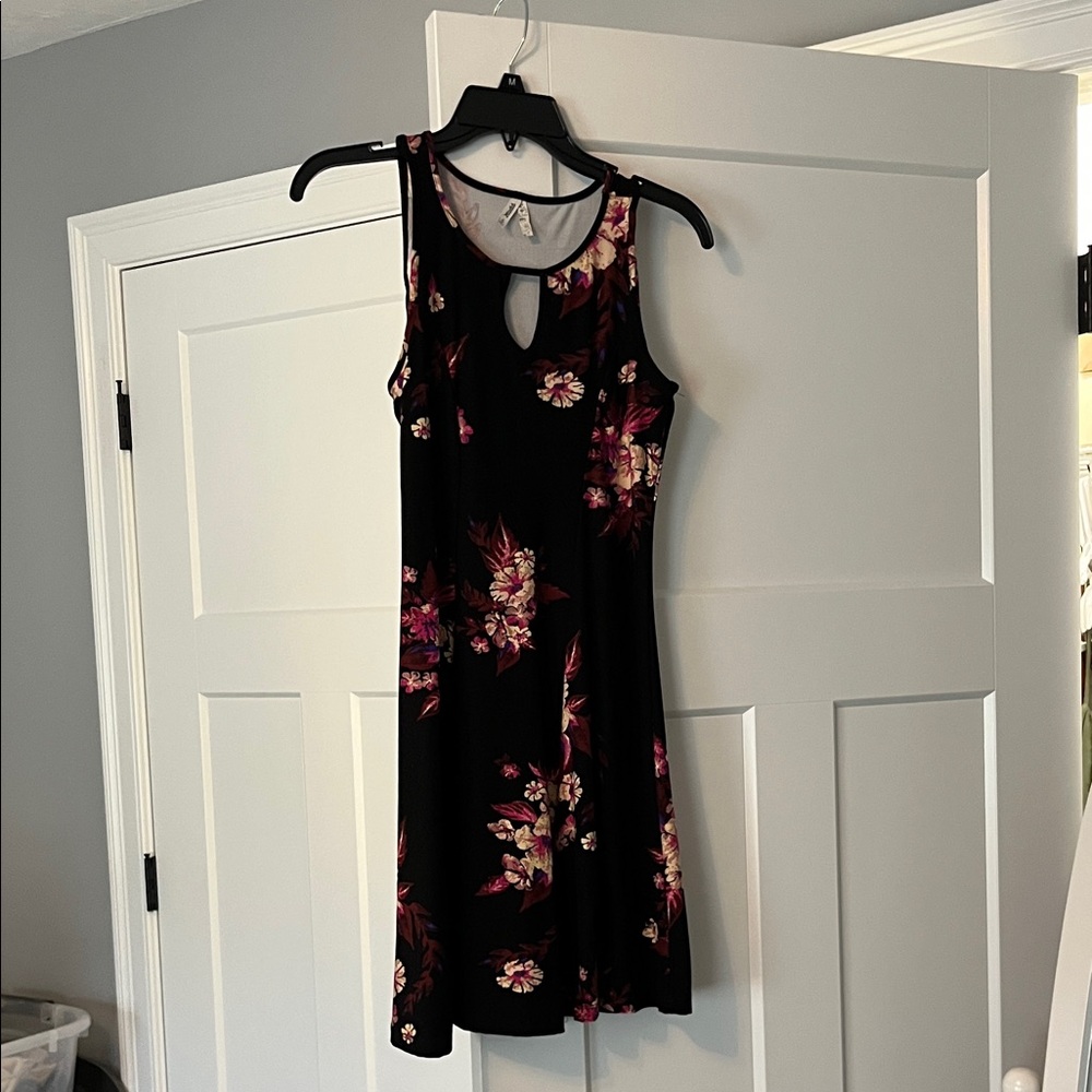 Floral Black Dress